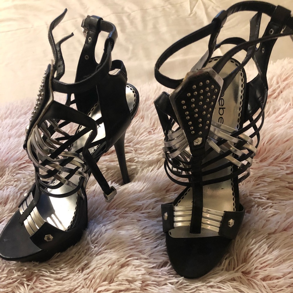 Bebe strap heels